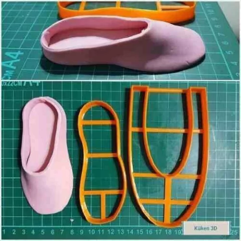 Cortante para armar Zapato Baile 12cm