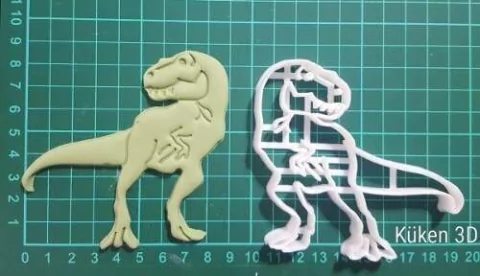 Cortante Dinosaurio Trex Dino Tiranosaurio Rex Fondant 9cm