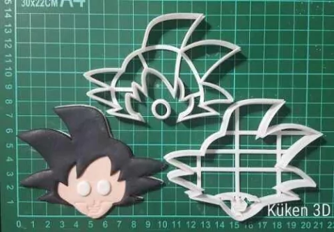 Cortante Goku Collage Dragon Ball Z