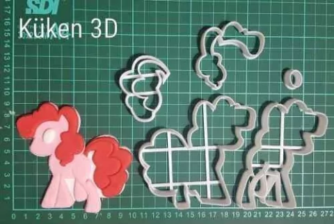 Cortante Pony Pinkie Collage