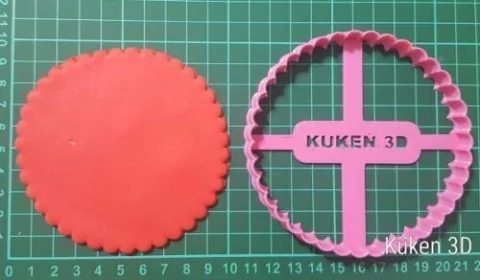 Cortante Rizo Circular Circulo 10cm Rizados