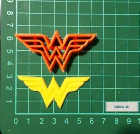 Cortante Logo Mujer Maravilla 6cm Wonder Woman