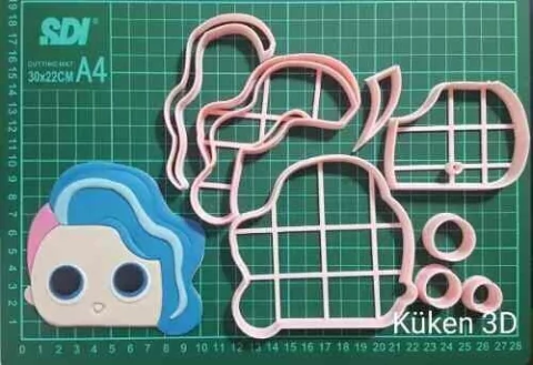 Cortante Cara Lol 10cm Collage Cheeky