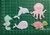 Set Cortantes Mar Marino 5cm Pulpo Delfin Ballena Caballito