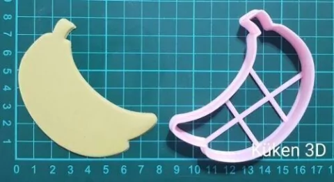 Cortante Banana Platano Fruta 8cm