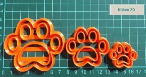 Set Cortante Huellitas Huellas X3 (7;5;3 Cm) Paw Patrol