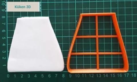 Cortante Pollera 8cm Ropa Nena