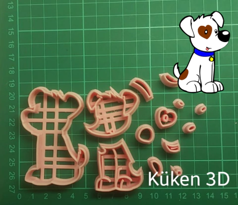 Cortante Perrito 7cm Collage Perro mod1 - comprar online