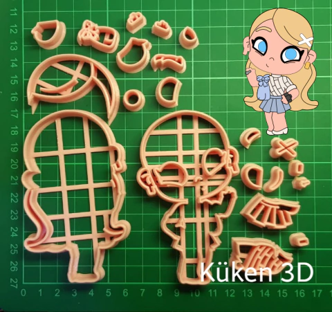 Cortante nena avatar world 10cm collage mod3 - comprar online