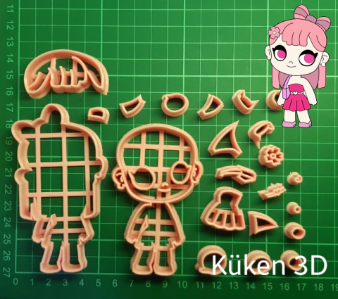 Cortante nena avatar world 10cm collage mod6 - comprar online