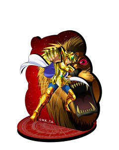 Totem MDF - Aiolia de Leão