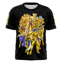 Camiseta Cavaleiros do Zodíaco - Ouro Black Edition - comprar online