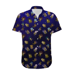 Camisa Social - Cavaleiros do Zodíaco - Cavaleiros de Ouro