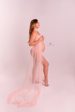 Tecido de Tule de Pérolas