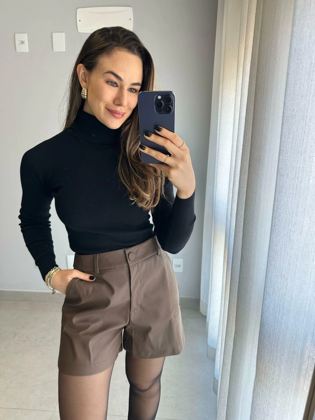 Short Courino Karen - Marrom
