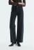 Jean wide leg negro strass - comprar online