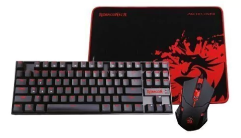 Kit Combo Gamer Premium Teclado Mecanico Mouse 3200 Dpi Pad