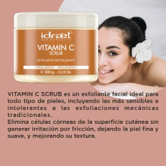 Vitamina C Scrub Exfoliante Renovador Gel Limpieza x300ml Idraet en internet