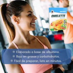 Omelette Albumina Huevo Proteinas Masa Muscular Gentech 7 unid. - Zafirus