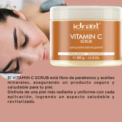 Vitamina C Scrub Exfoliante Renovador Gel Limpieza x300ml Idraet - tienda online