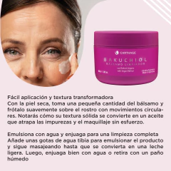 Bakuchiol Bálsamo Limpiador con Retinol Vegano Facial Carthage x100ml