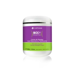Body Positive Crema de Masajes Lipo reductora y Tonificante x500gr Carthage