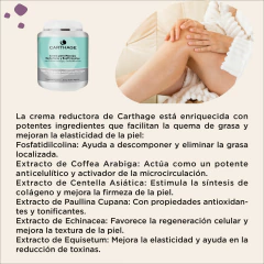 Crema Reductora Carthage 1 kg Reafirmante Anticelulitis - tienda online