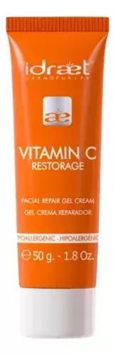 Crema Facial Gel Vitamina C Idraet Dia Antiage Reparador 50
