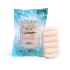 ESPONJA CORPORAL NATURAL BLANCA 100 % NATURAL - KONJAC