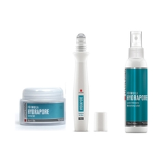 KIT X3 - HYDRAPORE - CREMA GEL + CONTORNO OJOS + LOCION.