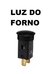 Botão Interruptor Luz do Forno Longo - Preto