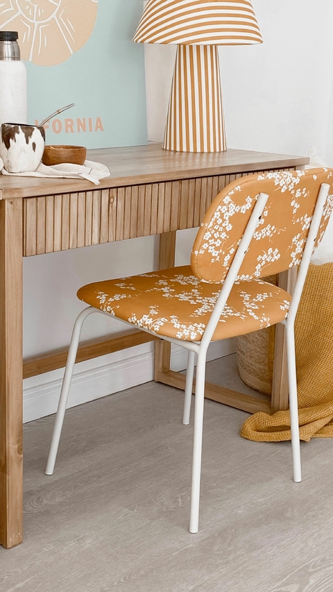 Silla London - Floreada Amarilla - - comprar online