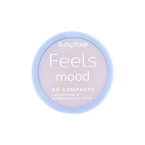 PÓ COMPACTO COBERTURA E ACABAMENTO LEVE - FEELS MOOD RUBY ROSE