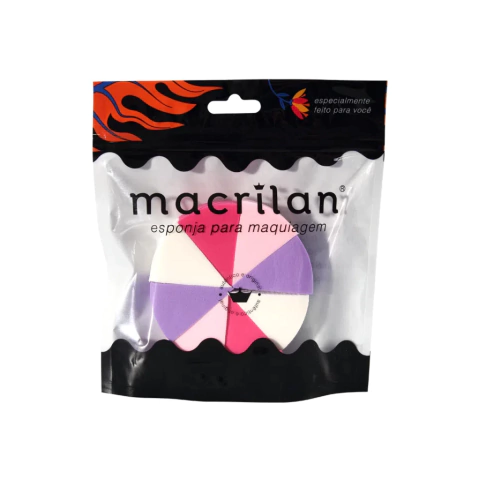 KIT 08 ESPONJAS PARA MAQUIAGEM MACRILAN - REF. EJ1-26