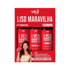 KIT PROMOCIONAL LISO MARAVILHA WIDI CARE - COM 1 SHAMPOO 300ML + 1 CONDICIONADOR 300ML + 1 FLUÍDO 200ML - comprar online