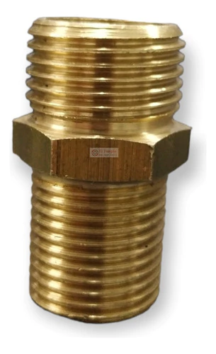 Niple Entrada Agua Bronce Calefón Orbis Antiguo