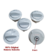 Juego de Perillas Cocina Orbis Convecta Blanco Original - comprar online