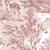 Empapelado de pared con diseño de ciervos en tonos rosados, estilo Toile de Jouy.