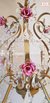 Araña Reina de forja oro 6 luces (rosas en forja) - tienda online