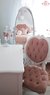 Silla Luis XV Corazón pana nacional - comprar online