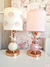 Imagen de Velador Gold Rosé petit pajarito con pantalla