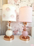 Velador Gold Rosé petit pajarito con pantalla - tienda online