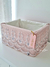 Canasto necessaire Belle Venice con puntilla veneciana - comprar online