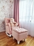 Sillón Bergere capitoné patas mecedoras con puff tapa fija (Tapizado en pana importada) en internet