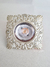 Spot de iluminación embutir estilo shabby chic, con un diseño ornamental nacarado, decorado con strass