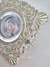 Spot de iluminación embutir estilo shabby chic, con un diseño ornamental nacarado, decorado con strass