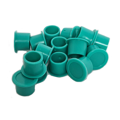 Batoque de Silicone Verde com Base - Tamanho M (50 peças)