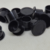 Batoque de Silicone Preto com Base - 50 un