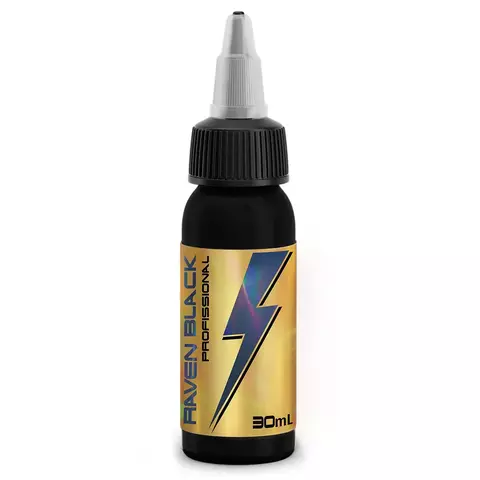 TINTA P/ TATUAGEM EASY GLOW RAVEN BLACK - 30ML