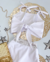 Conjunto de saia e cropped branco com paetê Vitória - Estilosa Kids / Loja Online Moda Infantil